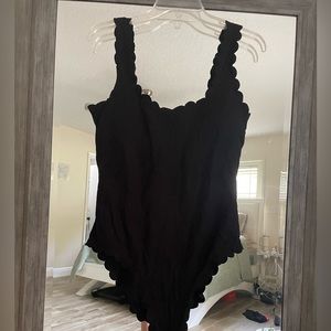 Aerie Scalloped One Piece Swimsuit